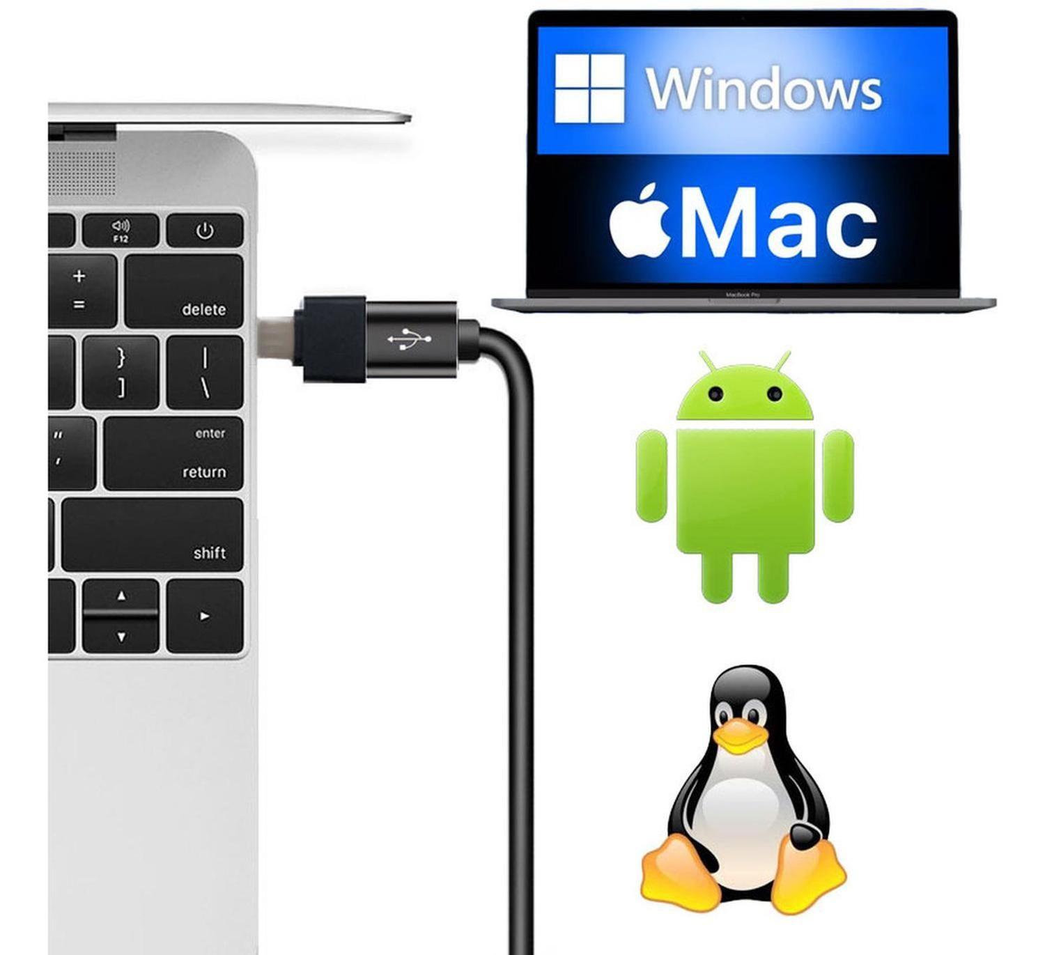 Cable Adaptador Otg Usb A Type C Tipo C P/pendrive Mouse Etc-8