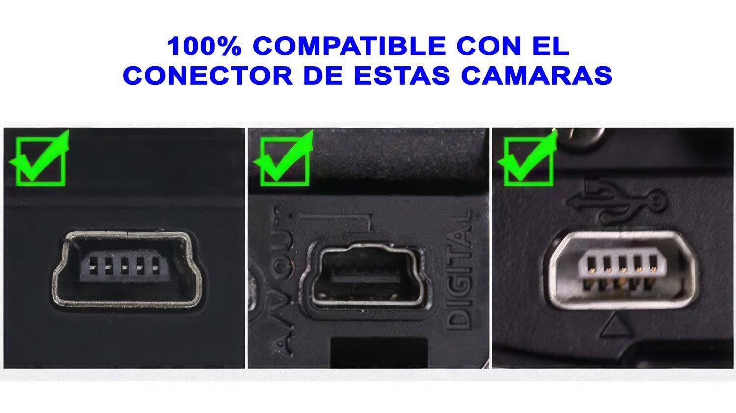 Cable Canon Usb Mini B Powershot Elph 160 170 180 190 360-4