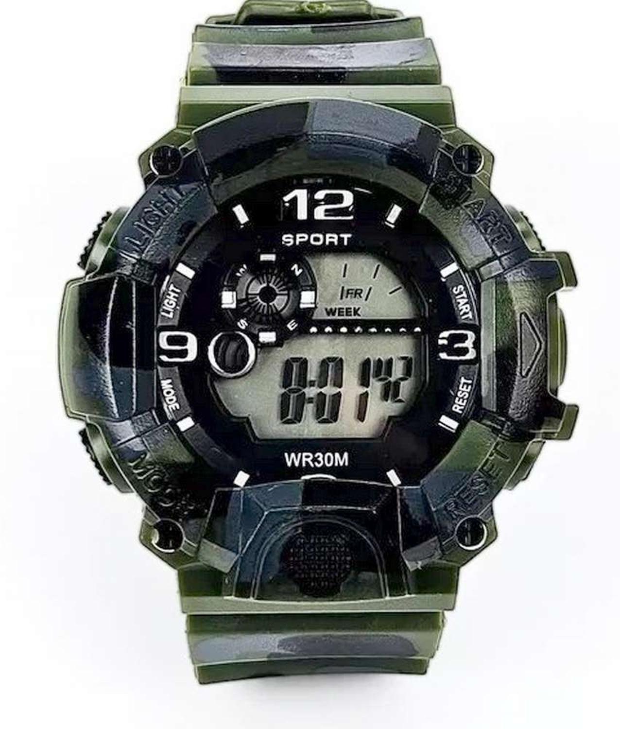 Reloj Deportivo De Pulsera Camuflaje Pantalla Led Digital-1