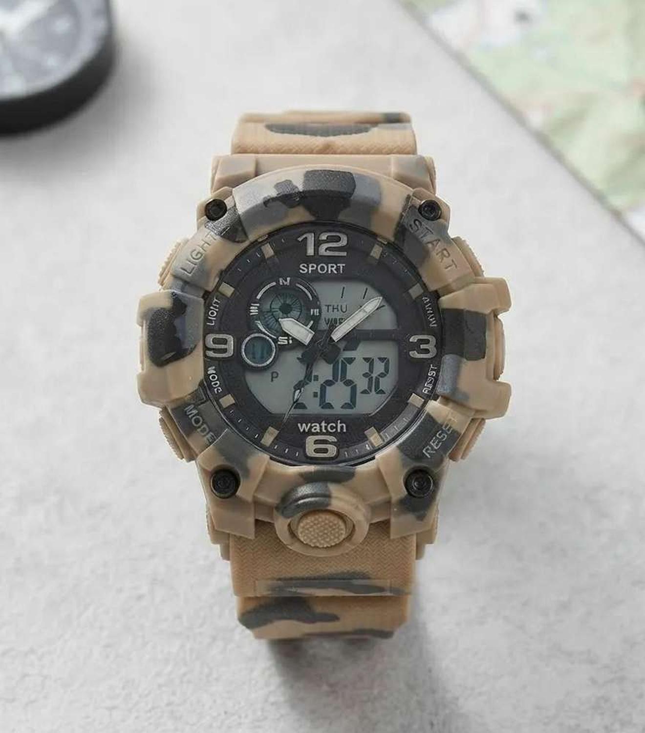 Reloj Deportivo De Pulsera Camuflaje Pantalla Led Digital-3