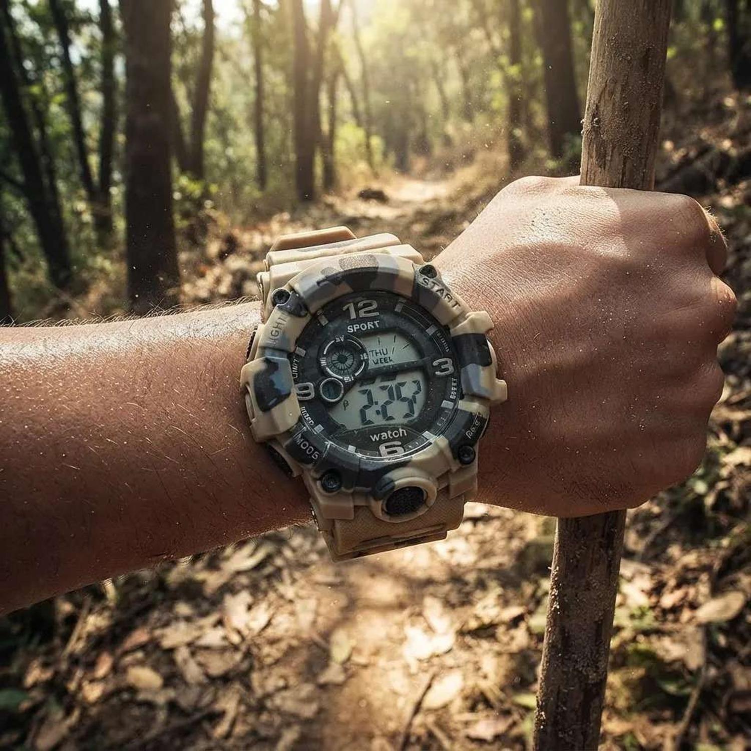 Reloj Deportivo De Pulsera Camuflaje Pantalla Led Digital-6