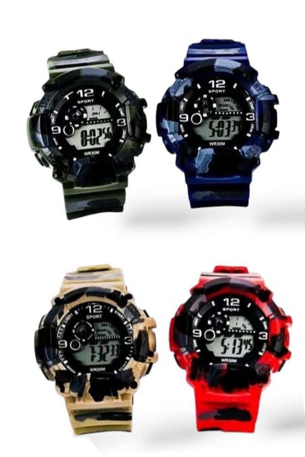 Reloj Deportivo De Pulsera Camuflaje Pantalla Led Digital-8