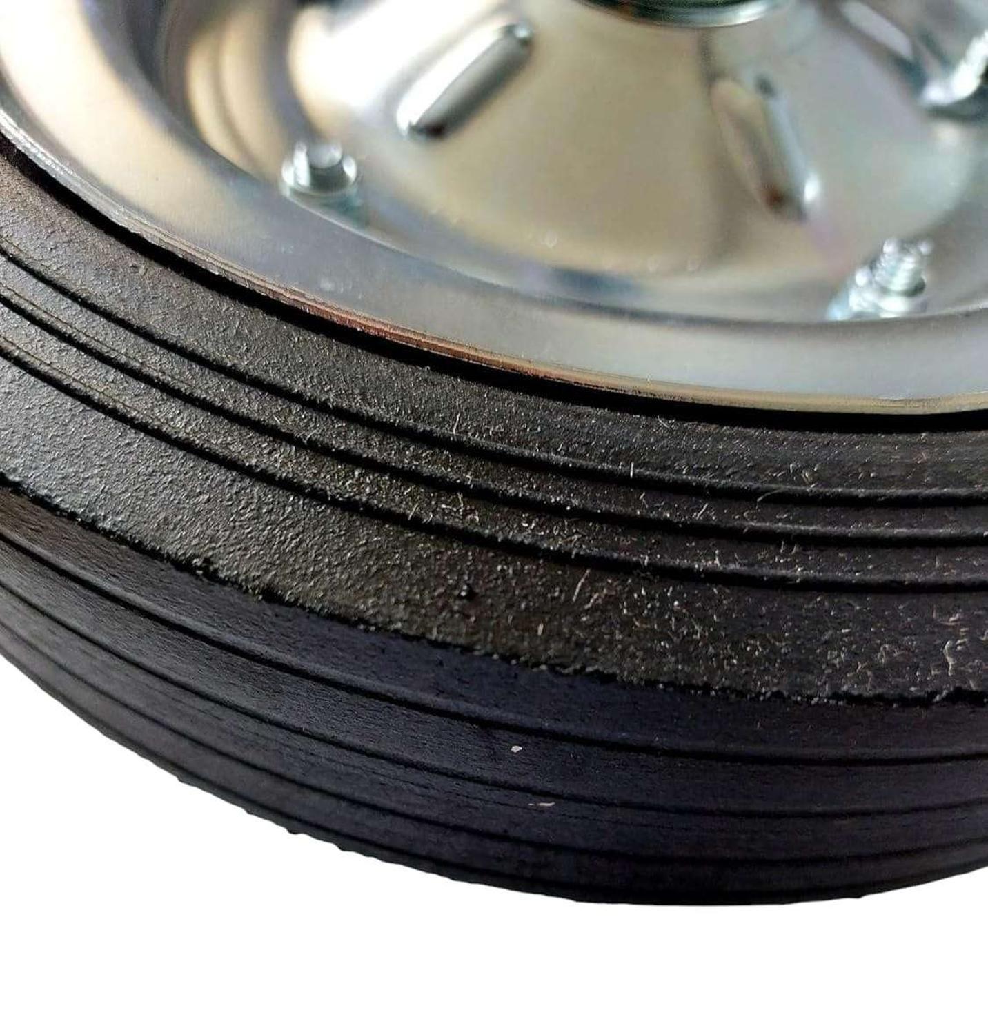 2X Ruedas Neumatico de Yegua Carro Feria Repuesto 14cm 5,5''-3