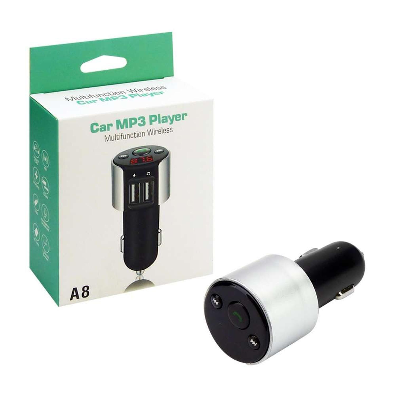 Transmisor Auto Fm Bluetooth Mp3 Manos Libre Pantalla USB BT-0