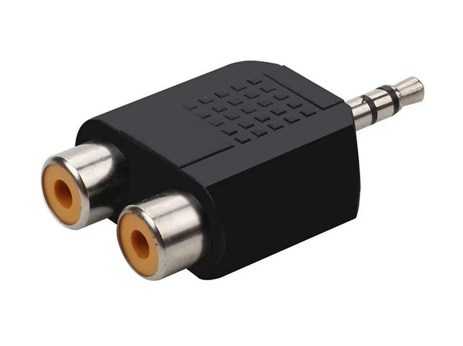 Adaptador Splitter Audio 2 Rca Hembra 1 Plug Jack 3.5 Macho-5