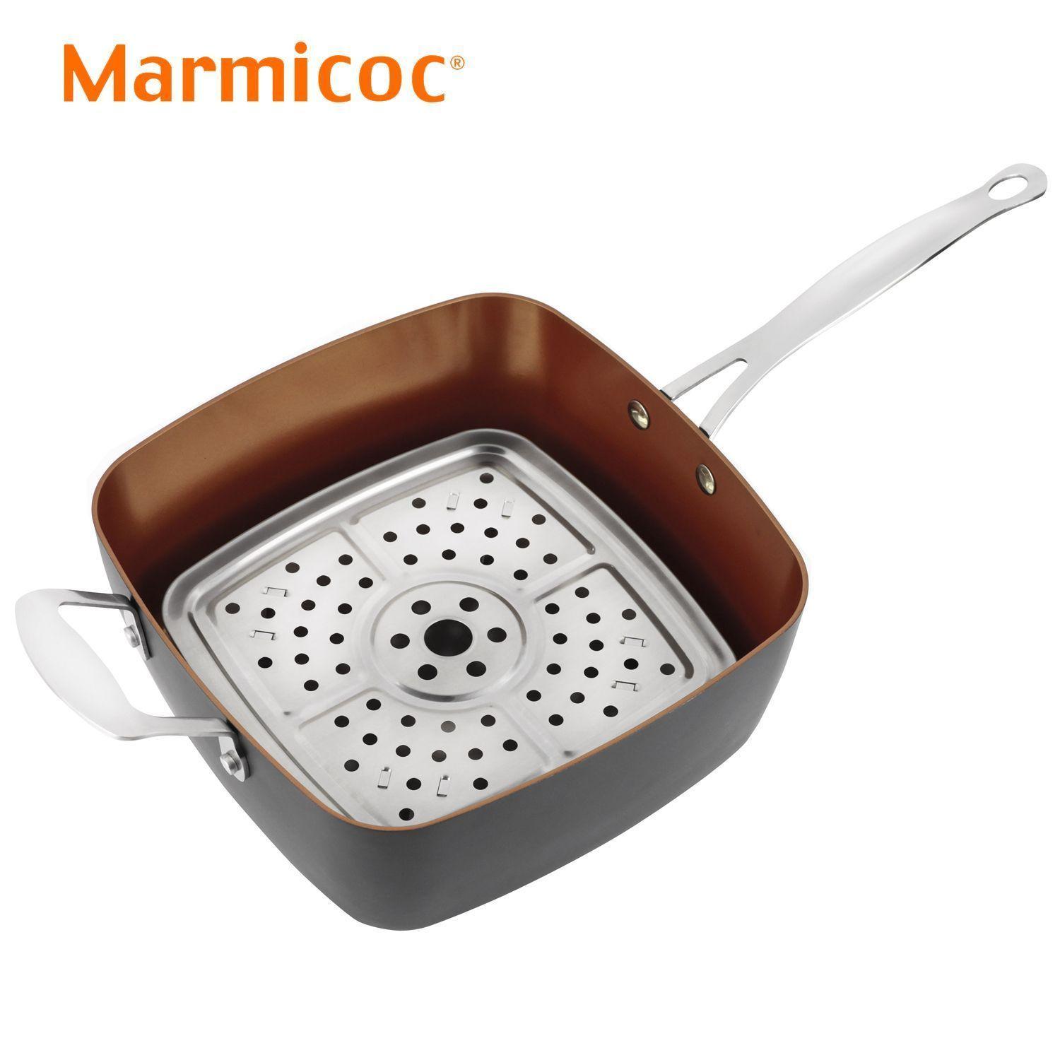 Olla/Sartén Multiusos Marmicoc Spring Negro 24 cm-2