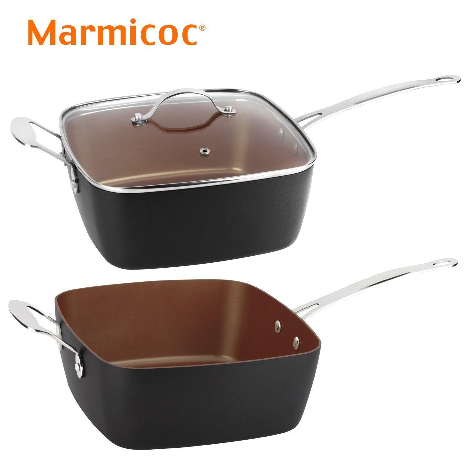 Olla/Sartén Multiusos Marmicoc Spring Negro 24 cm-3