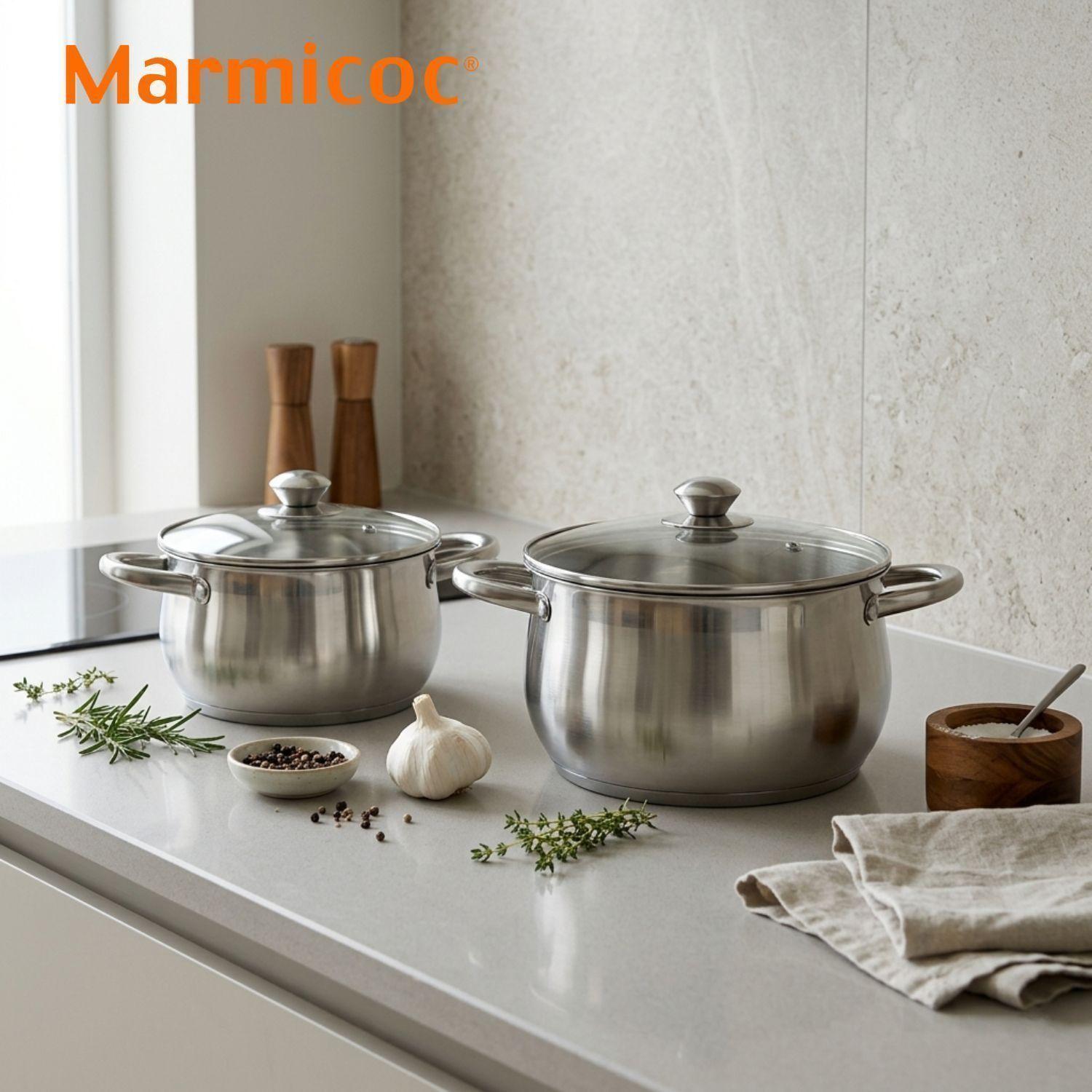 Batería de Cocina Marmicoc Frutillar 8 Piezas Acero Inoxidable-4