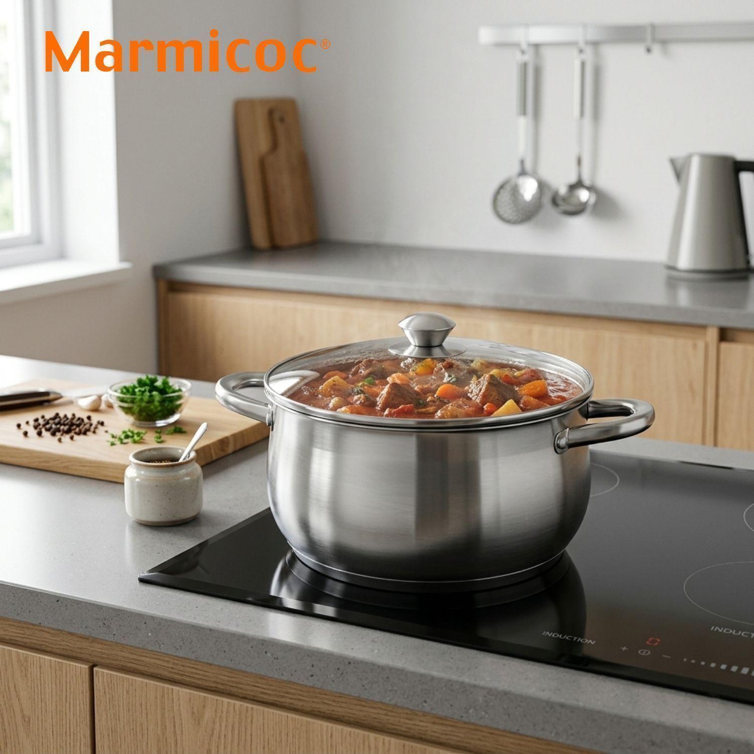 Batería de Cocina Marmicoc Frutillar 8 Piezas Acero Inoxidable-5
