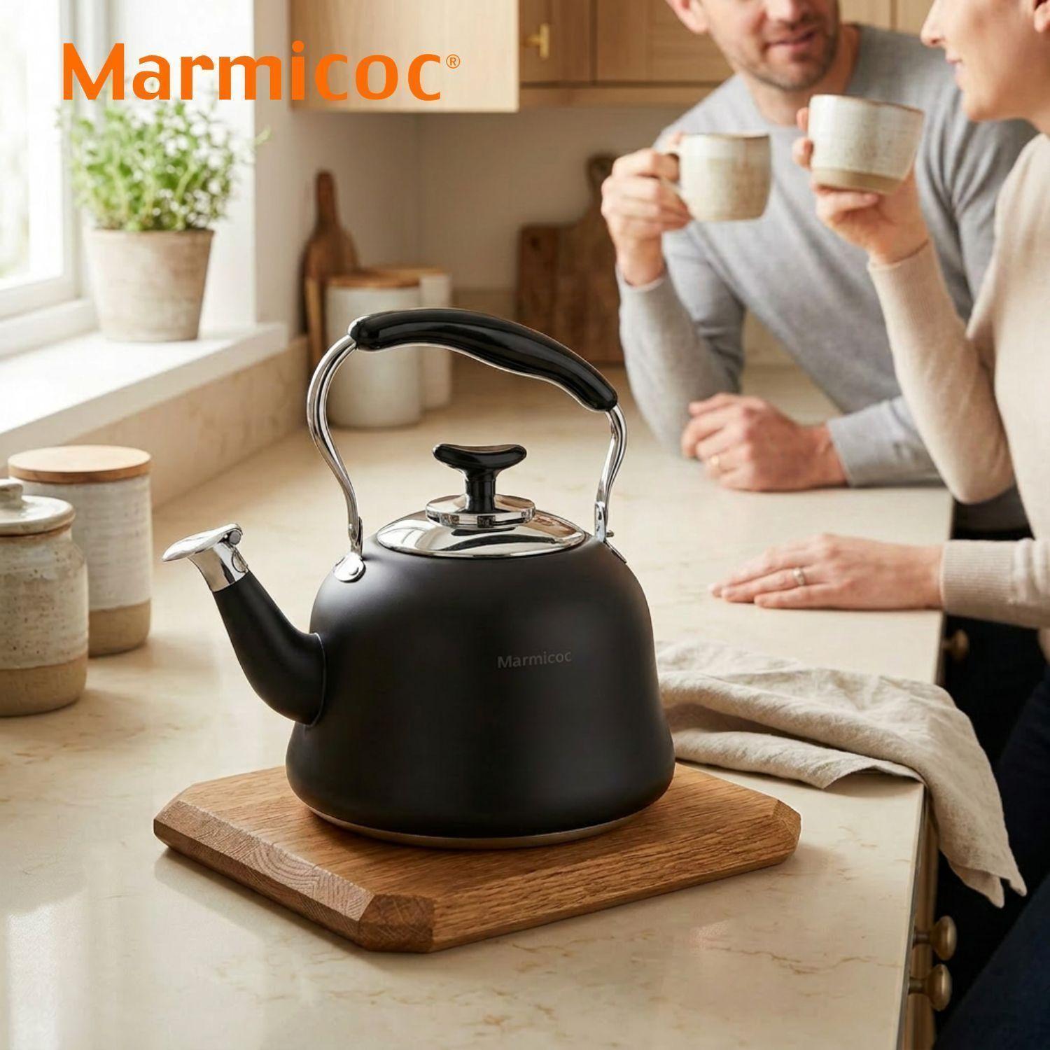 Tetera Silbadora Marmicoc Sara Black 3L-1