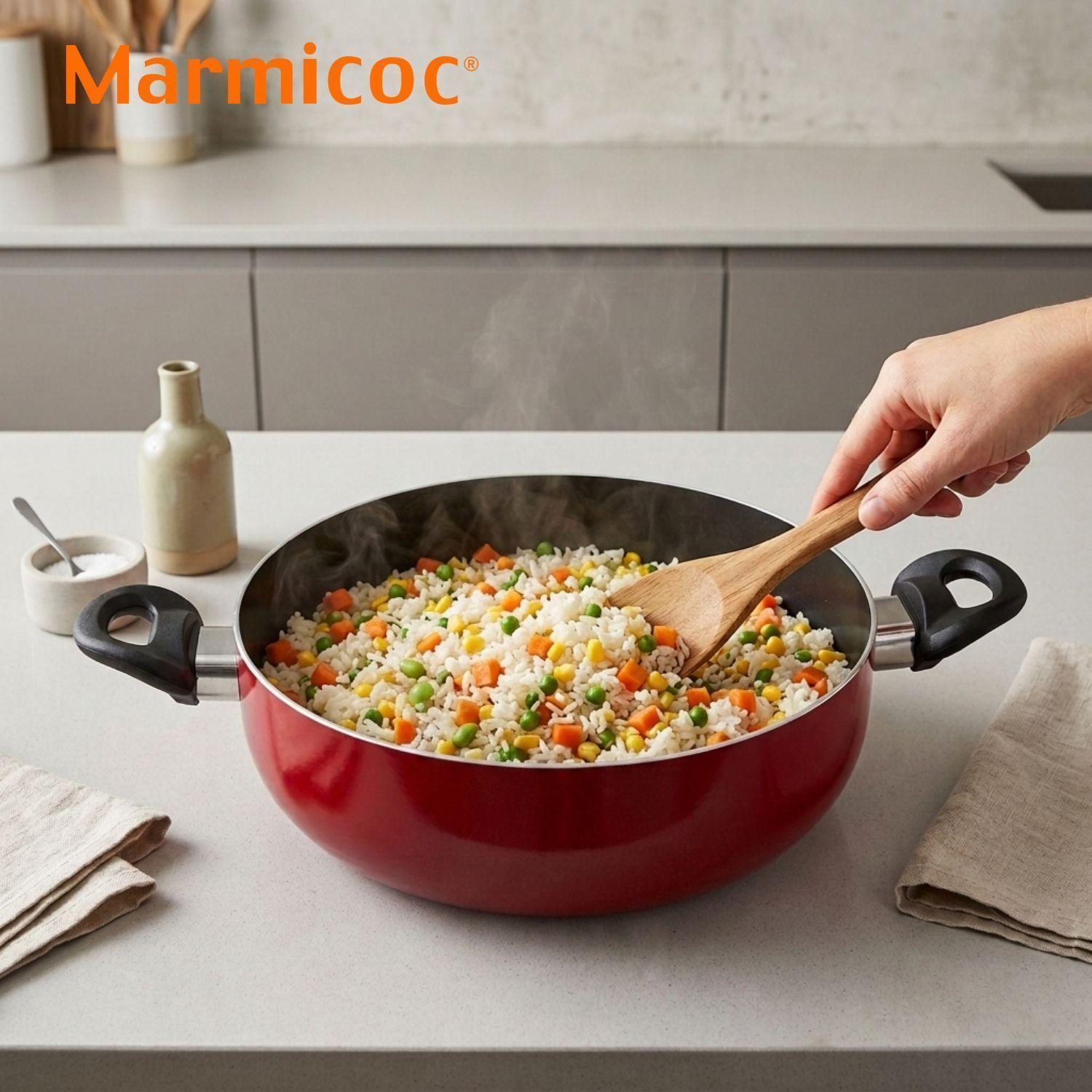 Batería de Cocina Marmicoc Slide Granate 9 Piezas Aluminio-2