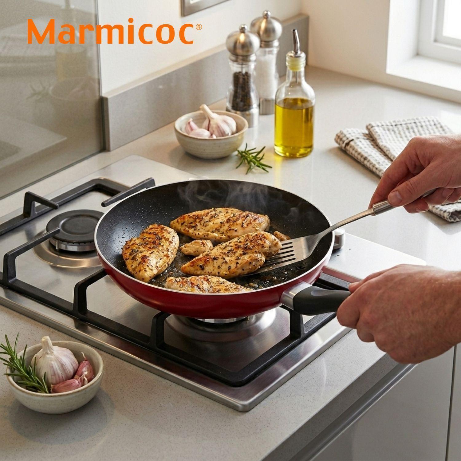 Batería de Cocina Marmicoc Slide Granate 9 Piezas Aluminio-3