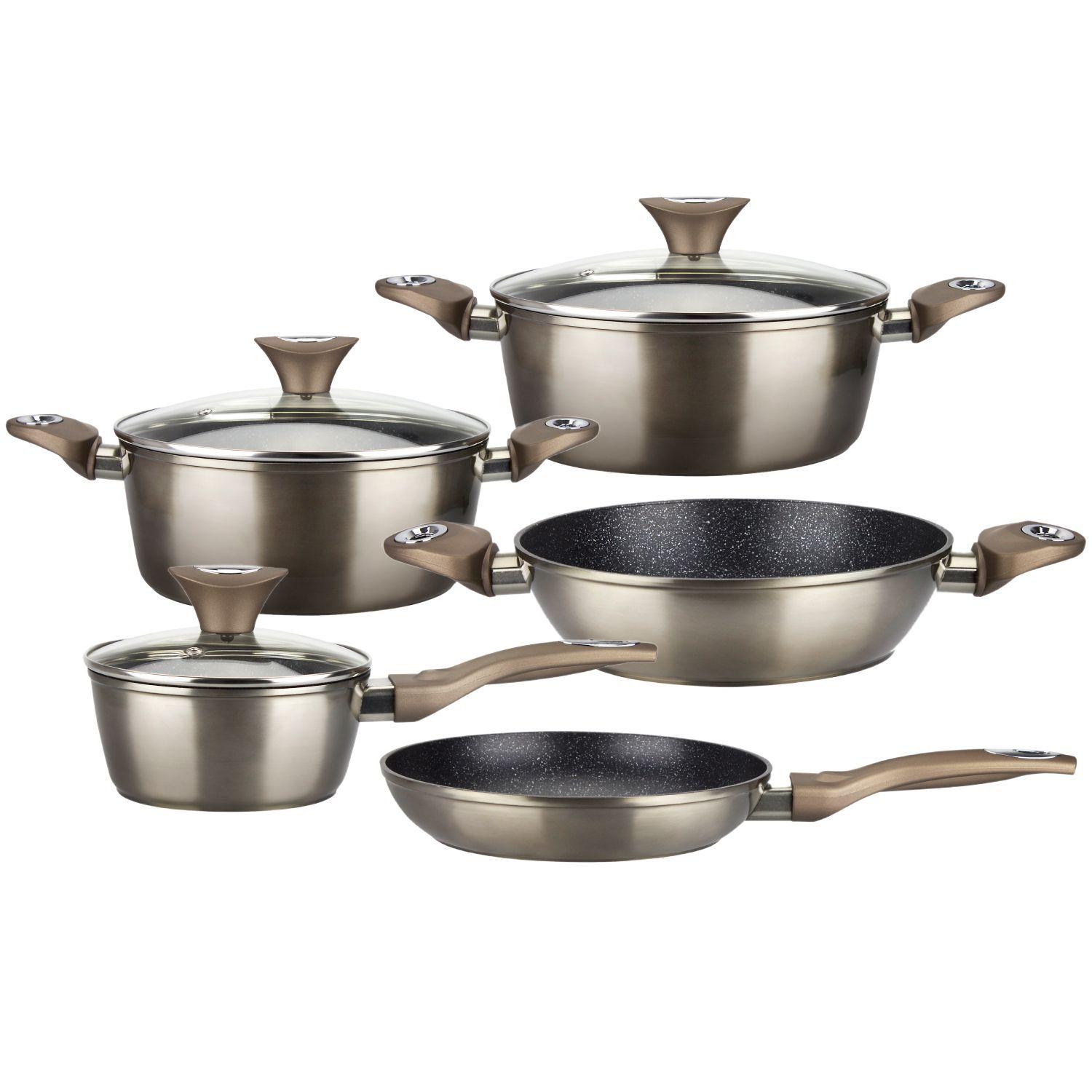 Batería de Cocina Marmicoc Champagne 8 Piezas-0