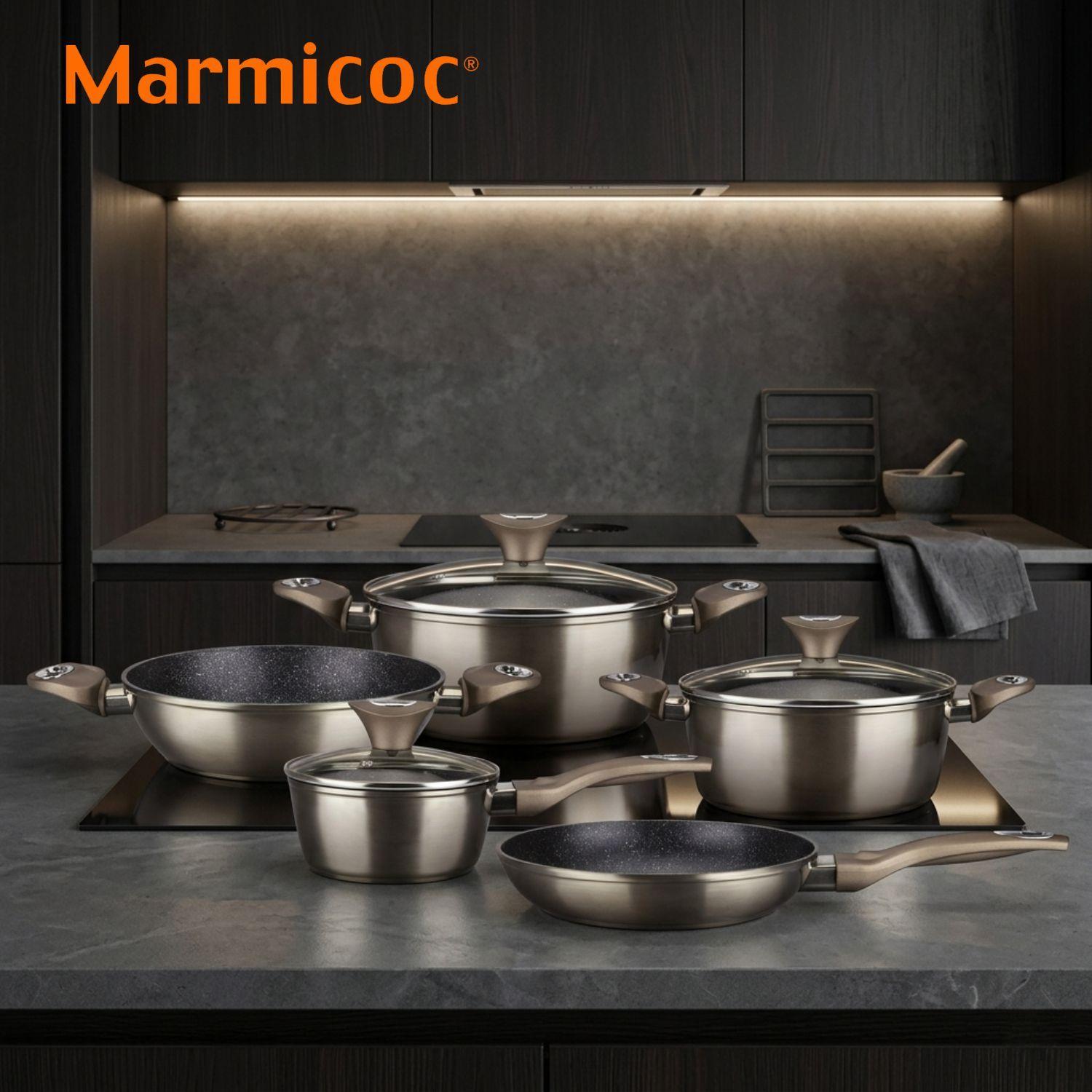 Batería de Cocina Marmicoc Champagne 8 Piezas-1