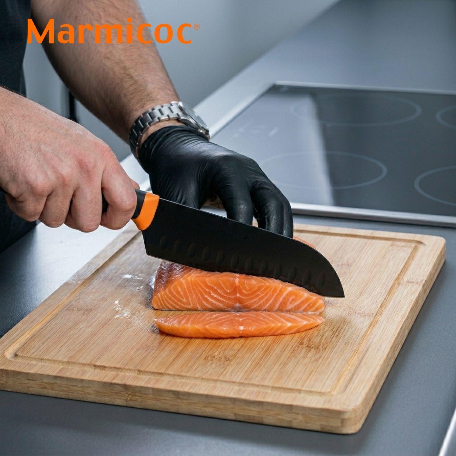 Cuchillo Santoku Marmicoc Black 16 cm-3