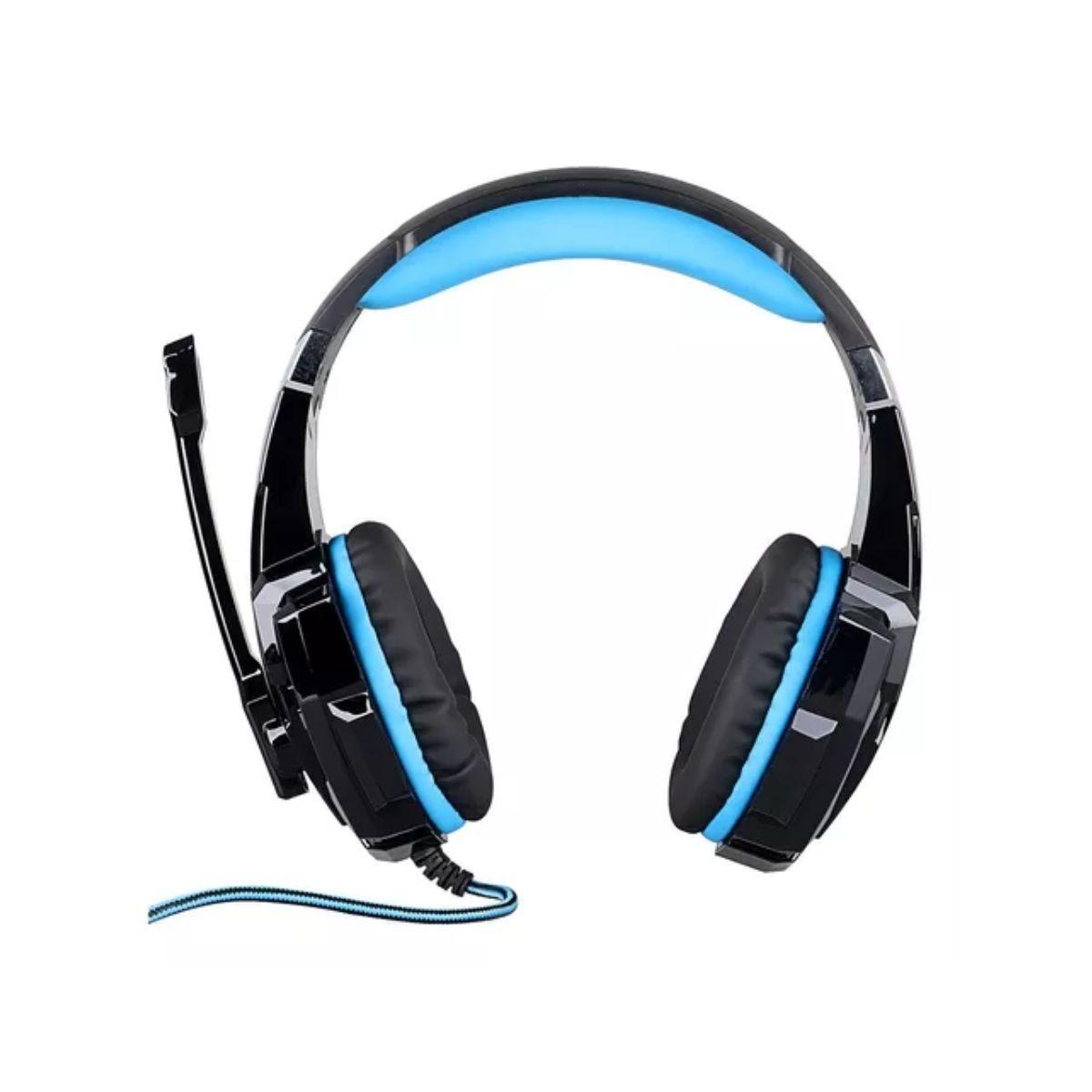 Audfonos Para Juegos G9000 Con Luz Led Negro Y Azul-1
