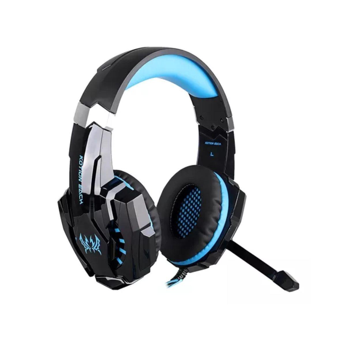 Audfonos Para Juegos G9000 Con Luz Led Negro Y Azul-2