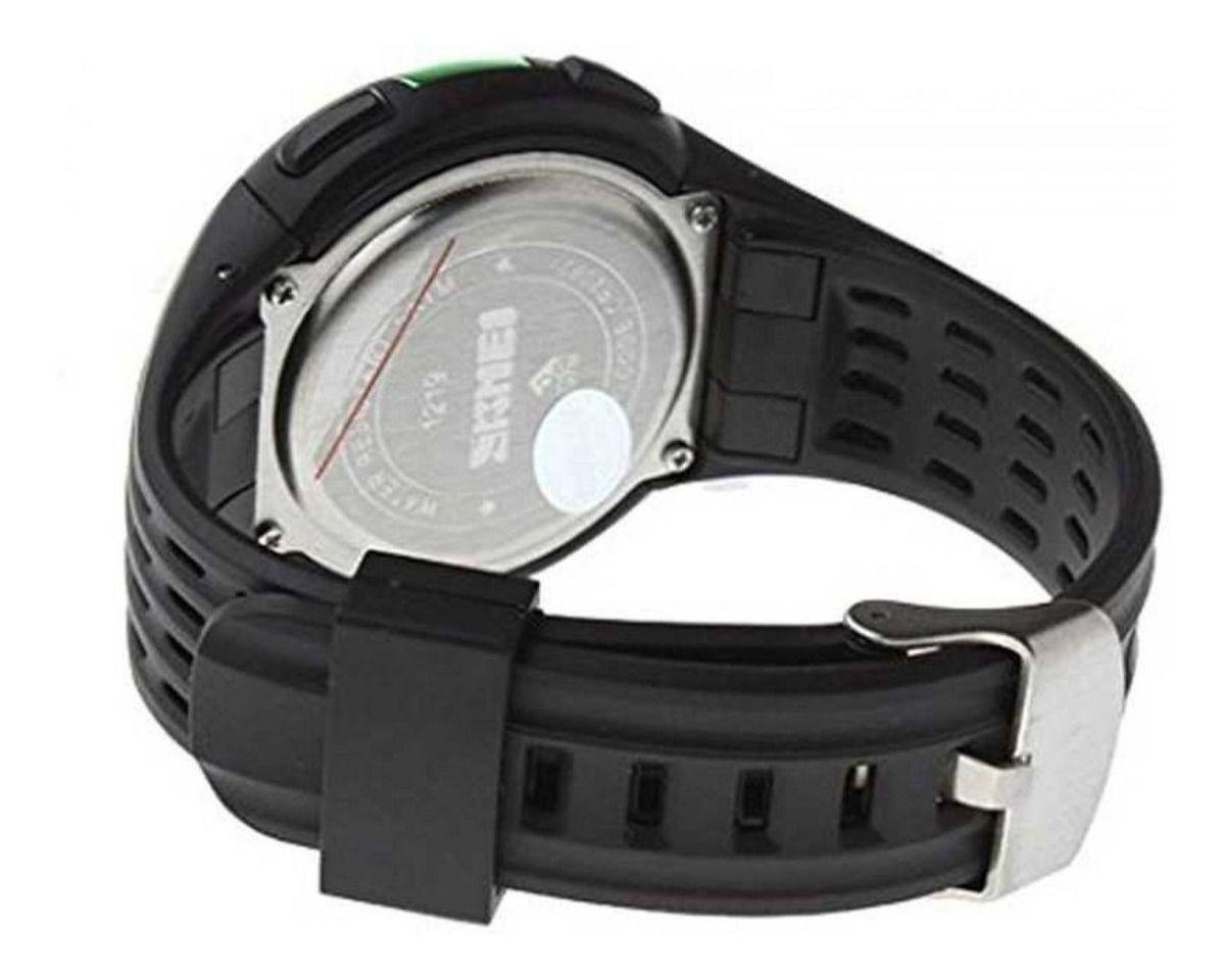 Reloj Skmei 1219bk Plastico Silicona Negro Unisex Nuevo-2
