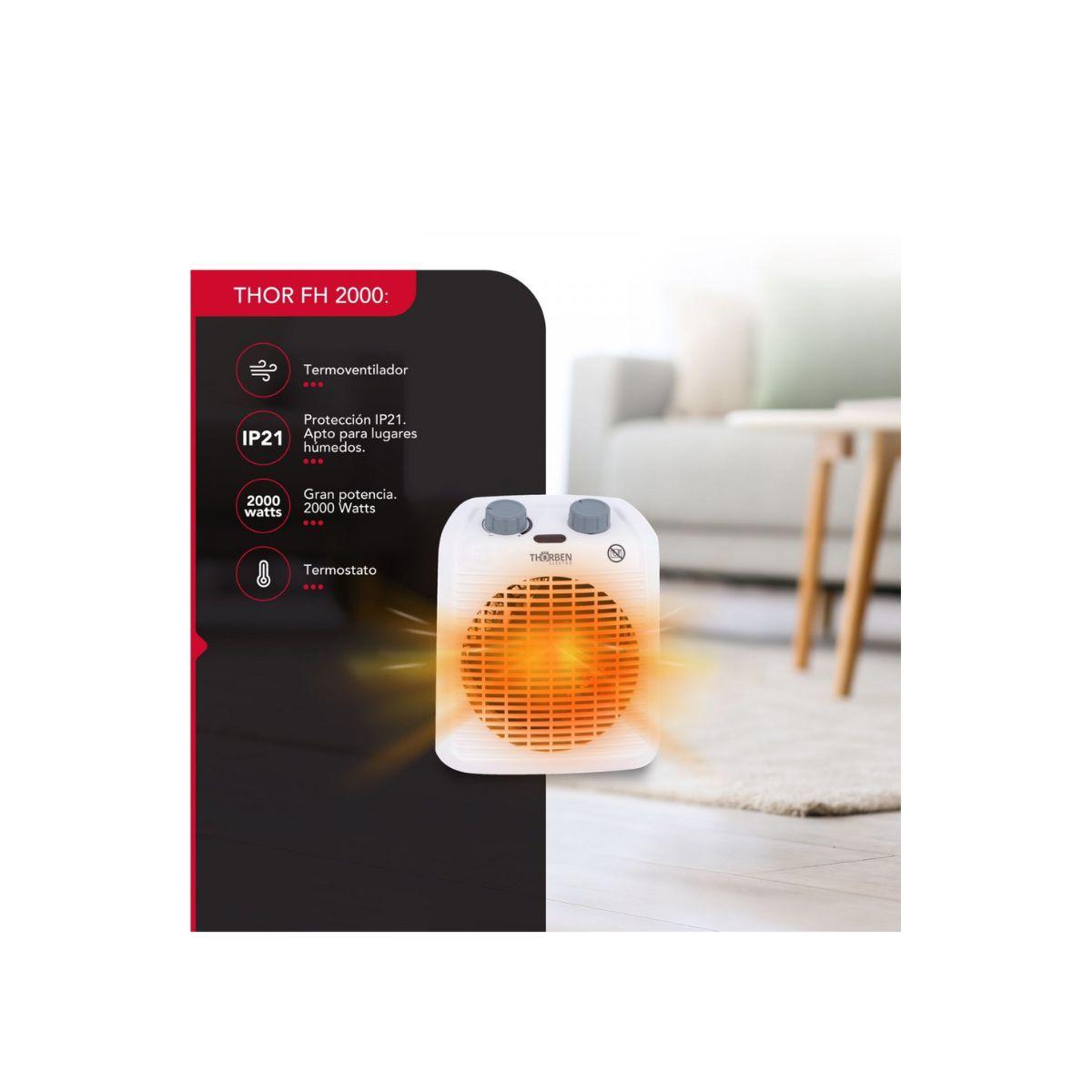 Calefactor Termoventilador Thorben 1000 Y 2000w-2