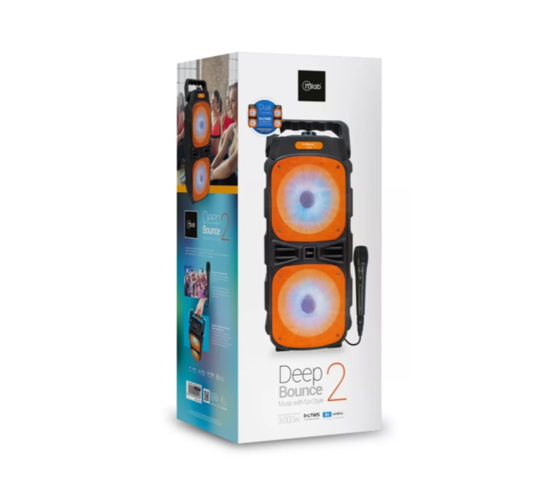 Parlante Bluetooth con microfono Deep Bounce 3000W-4