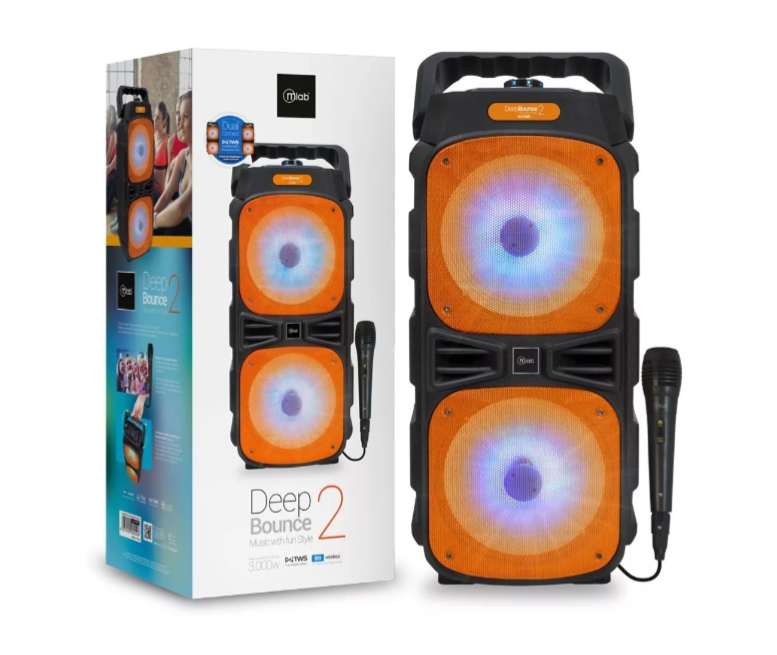 Parlante Bluetooth con microfono Deep Bounce 3000W-0