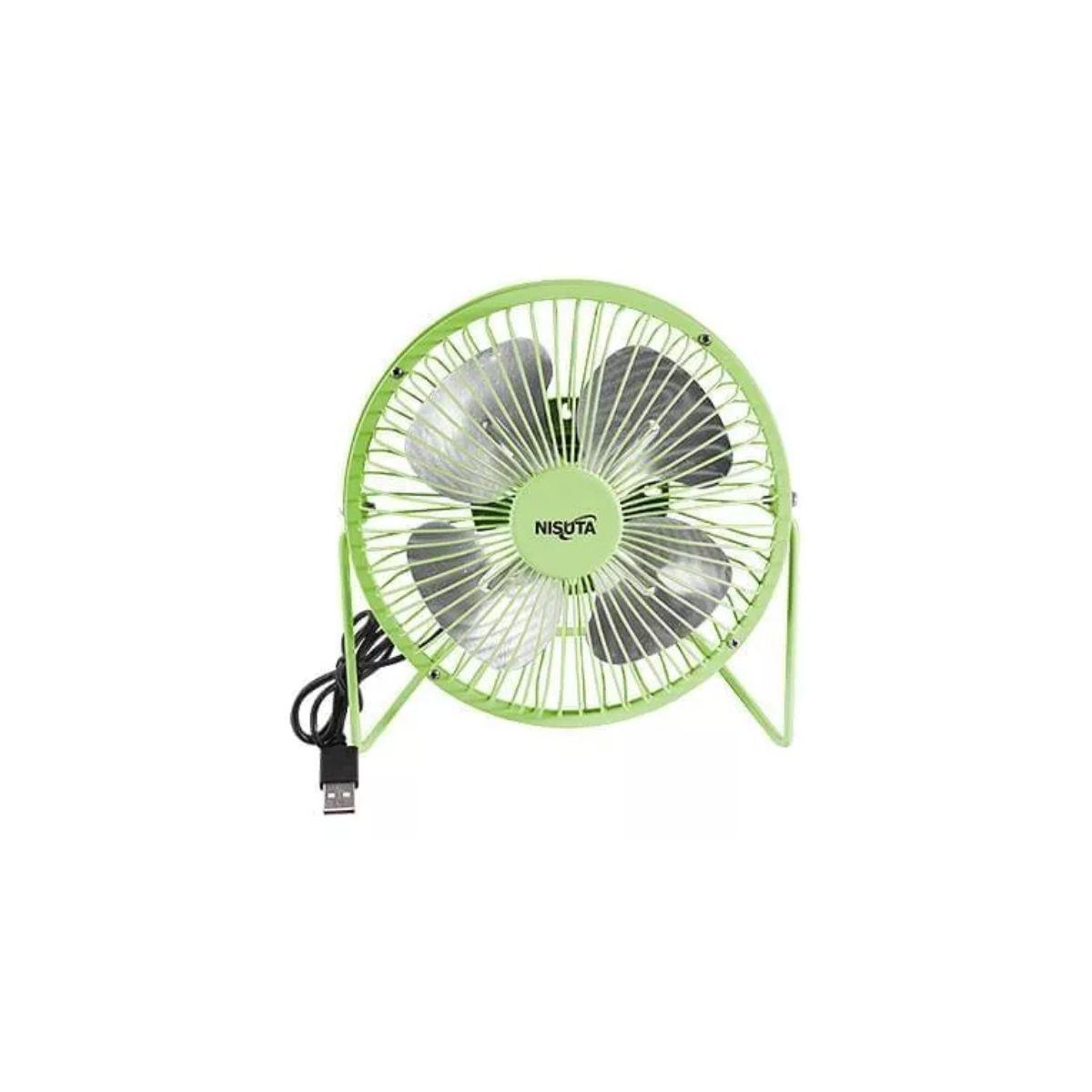 Ventilador De Escritorio Usb Portatil Metal 1 Velocidad-0