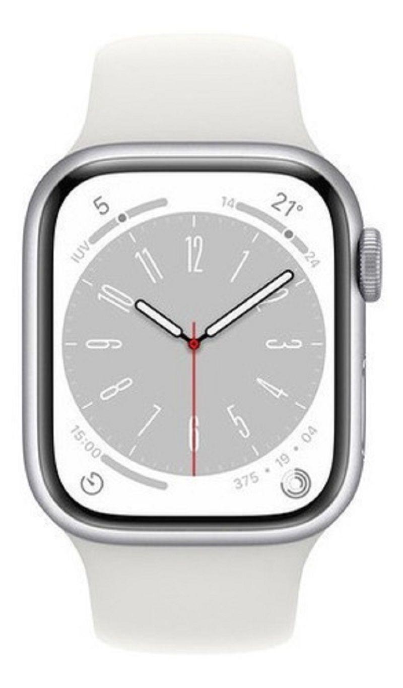 Apple Watch Series 8 41mm Gps Aluminio Plateado Blanco Nuevo-1