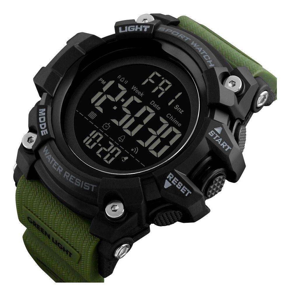 Reloj Digital Skmei 1384 De Pulsera Plástico Color Negro-2