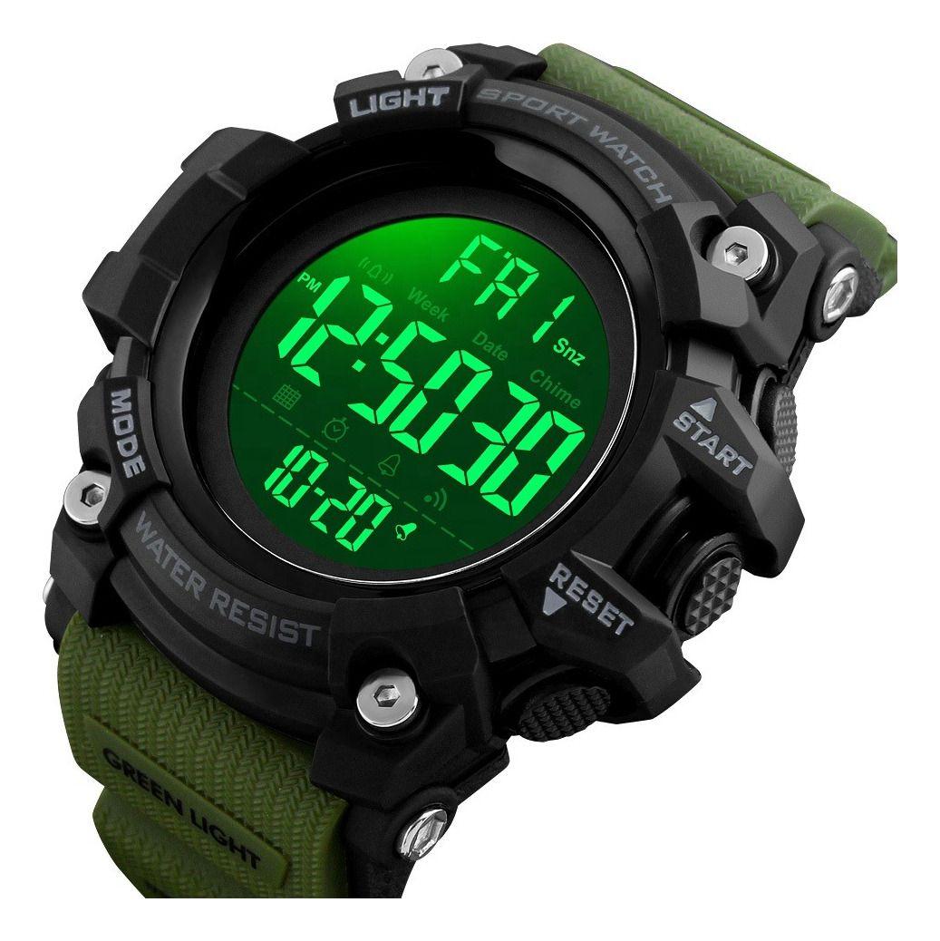 Reloj Digital Skmei 1384 De Pulsera Plástico Color Negro-3