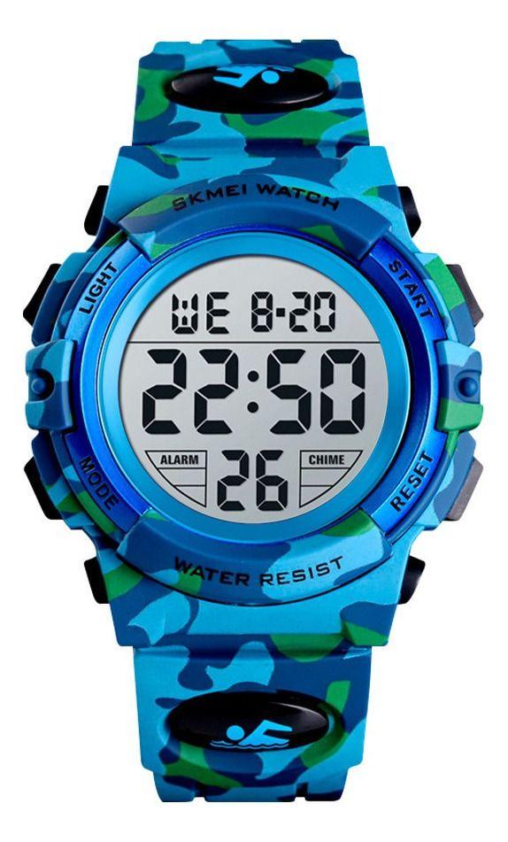 Reloj Niño Skmei 1548 Sumergible Digital Alarma Cronometro-0