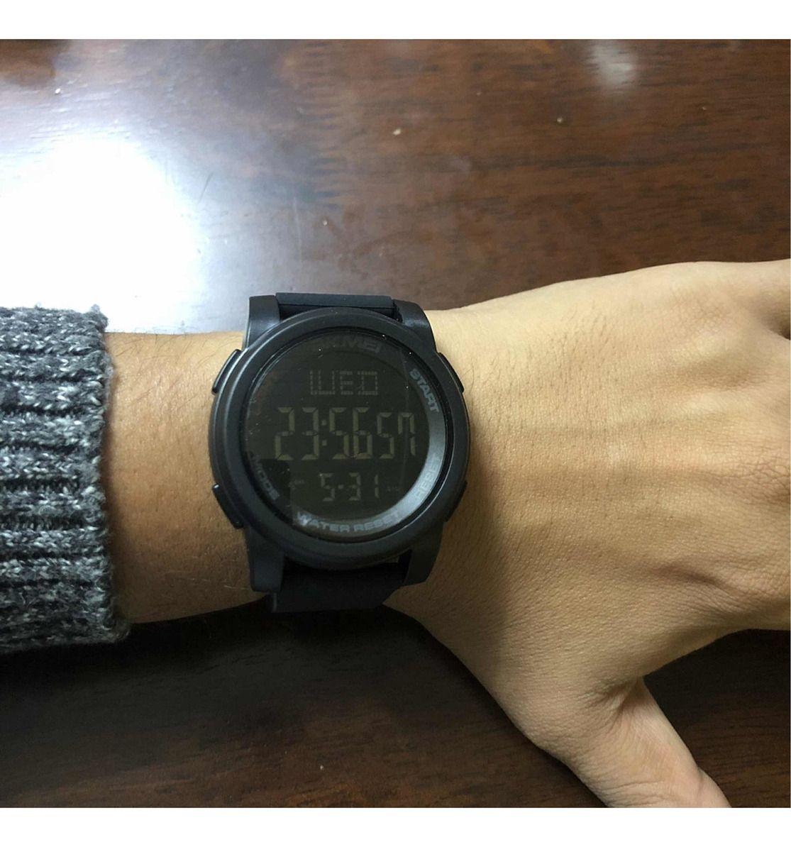 Reloj Skmei 1257 Deportivo Correa Bisel Fondo Negro-3