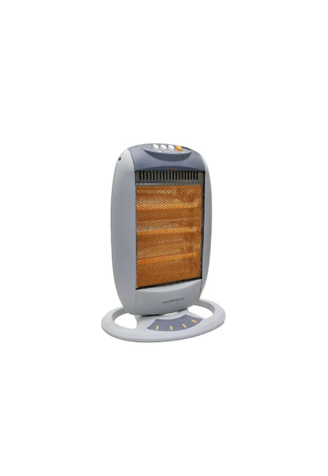 Estufa Halogena Norwood Nhal-1205 Calefactor Gris -0