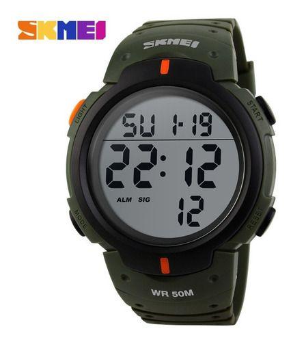 Reloj Skmei 1068 Sport Digital Shock Green Fondo Negro-4