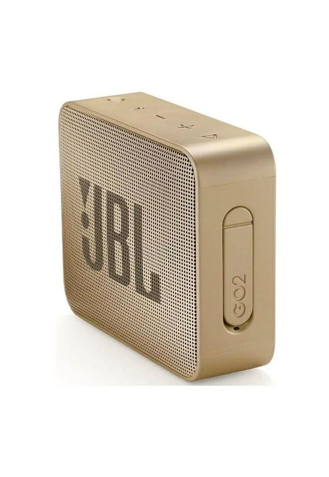 Bocina JBL Go 2 portátil con bluetooth waterproof champaña-1
