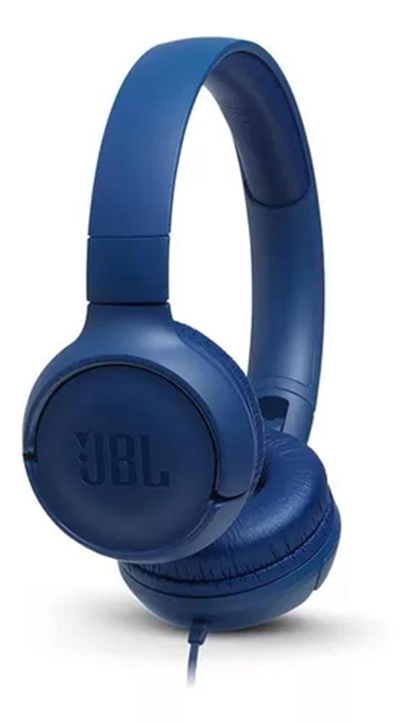Audifonos alambricos JBL Tune 500 On-ear color azul-1