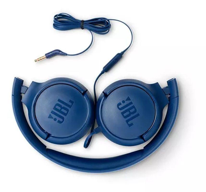 Audifonos alambricos JBL Tune 500 On-ear color azul-2