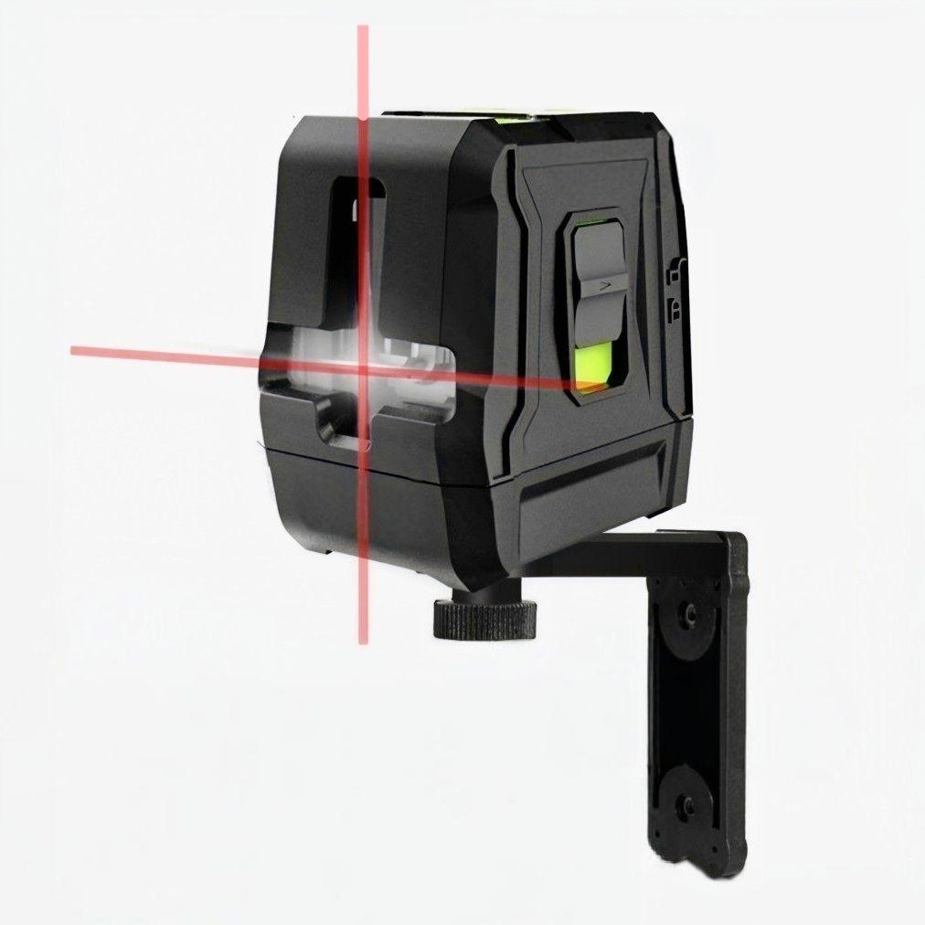 Nivel laser 2 lineas en cruz, laser rojo. 15 metros. Autonivelante. Huepar. -1