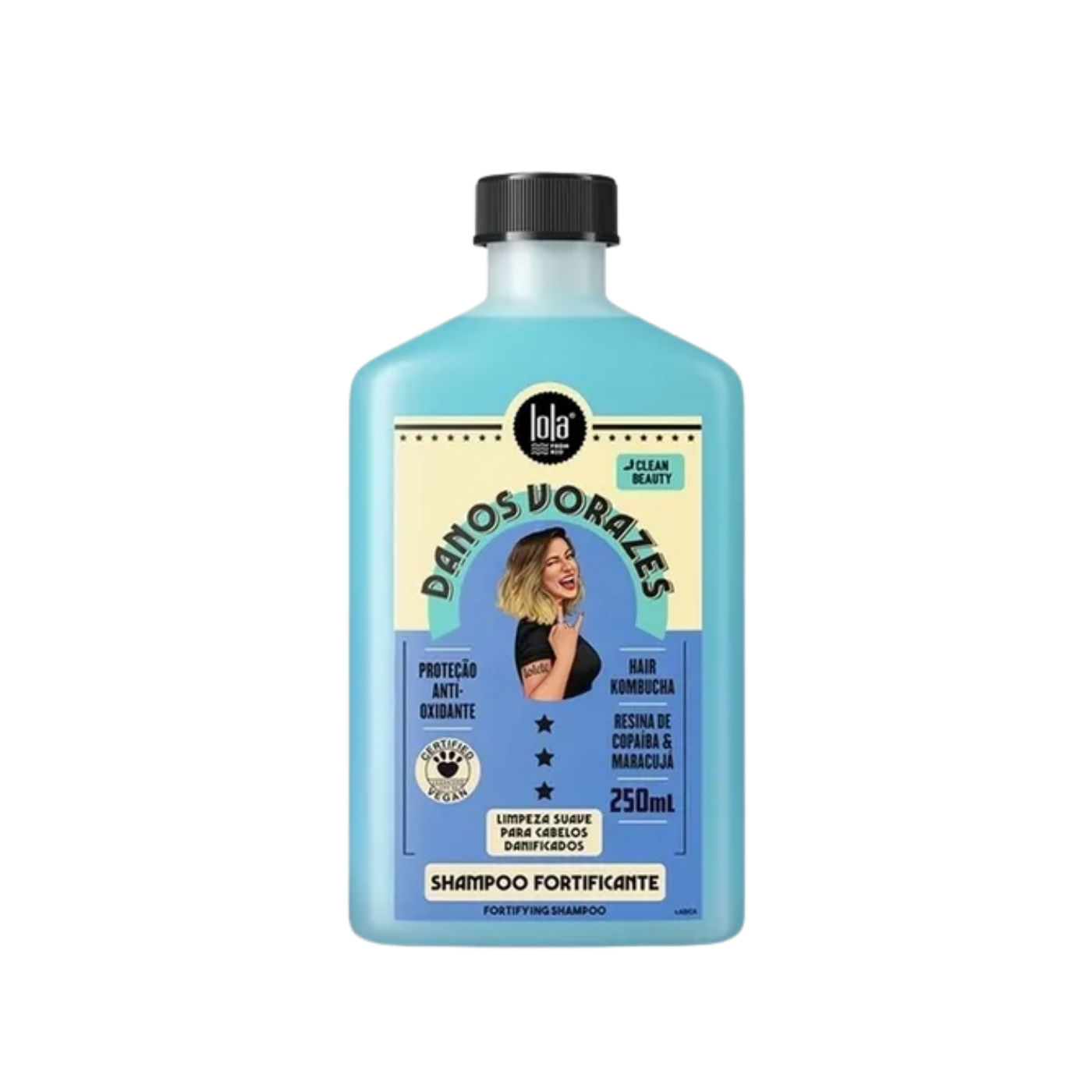 Shampoo Fortificante Daños Vorazes — Lola Cosmetics (250 ml)-0