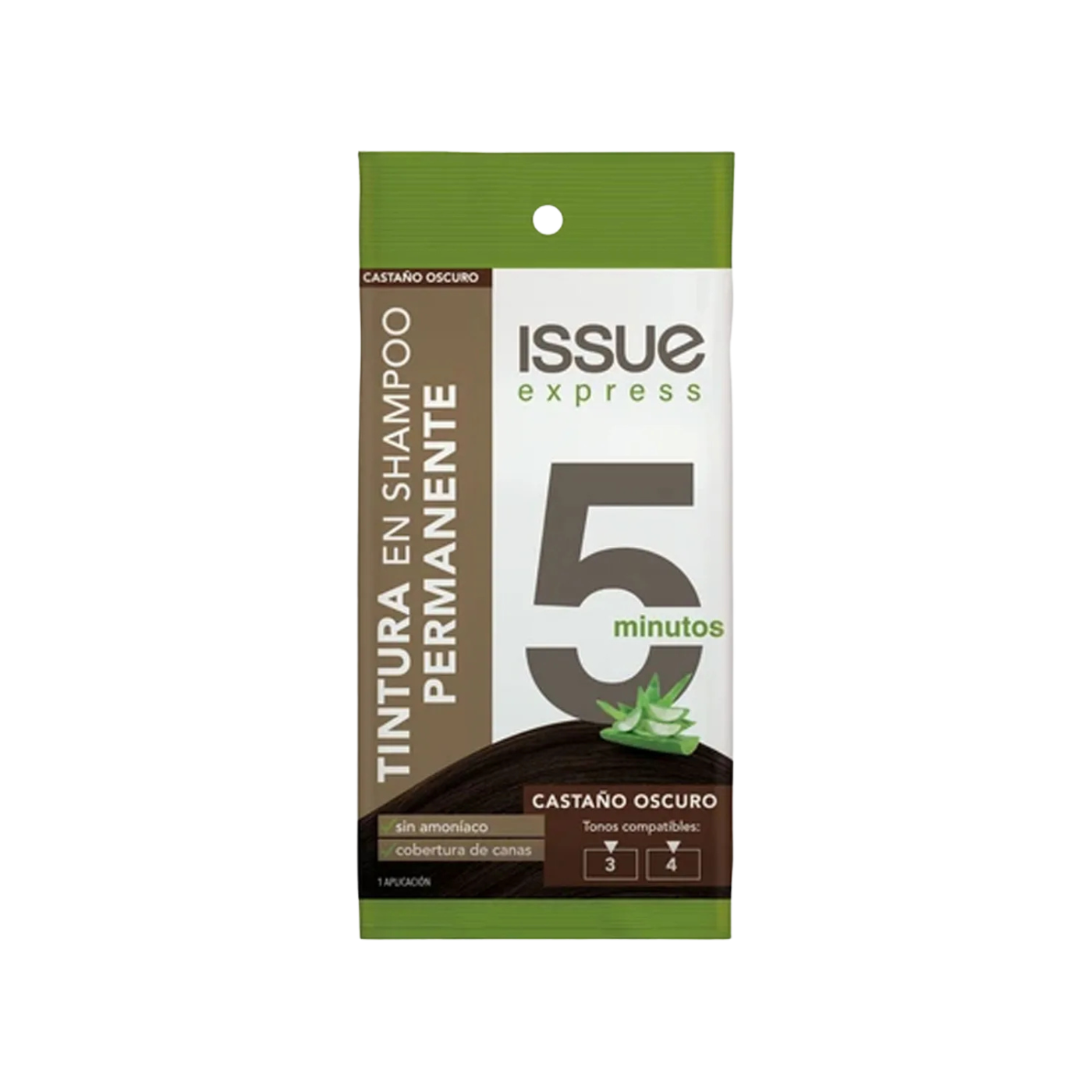 Tinte en Shampoo Castaño Oscuro Issue Express – Sachet-0