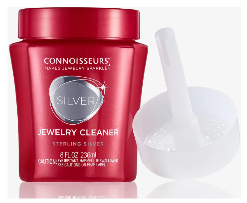 Líquido Limpiador Joyas De Plata CONNOISSEURS + 3 paños Pulir Plata-2