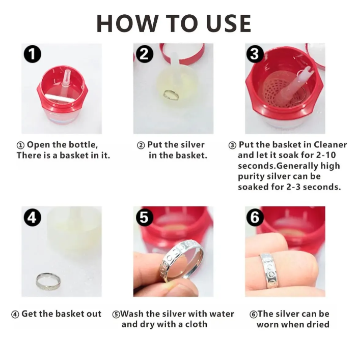 Líquido Limpiador Joyas De Plata CONNOISSEURS + 3 paños Pulir Plata-3