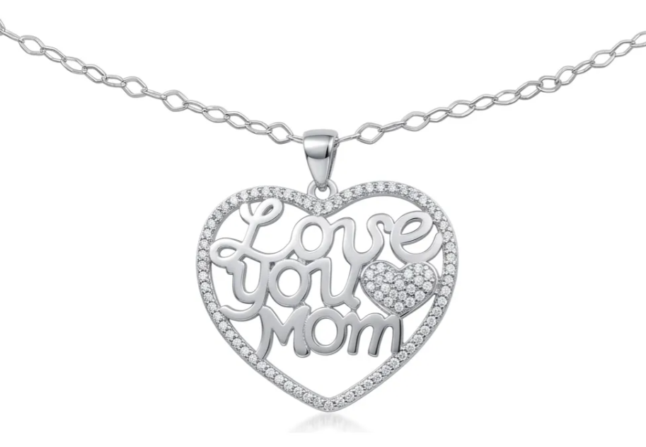 Collar Plata 925 Coraz n Mama Caja Rosas Regalo Dia Madre-3