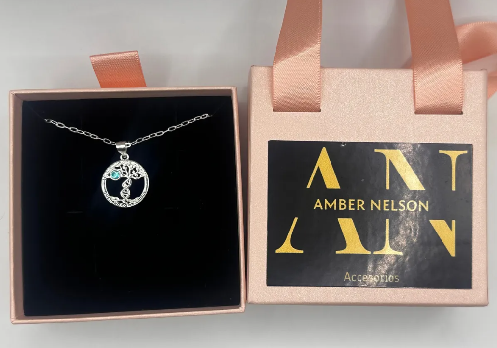 Collar Plata 925 Árbol De La Vida Piedra Luna Amuleto Mujer-4