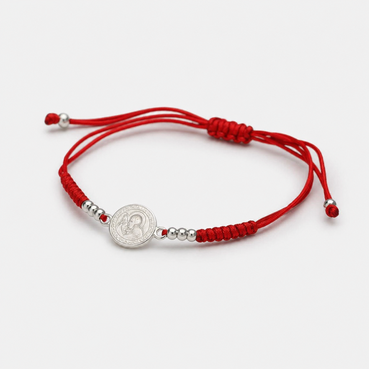 pulsera san benito plata 925 hilo rojo-3