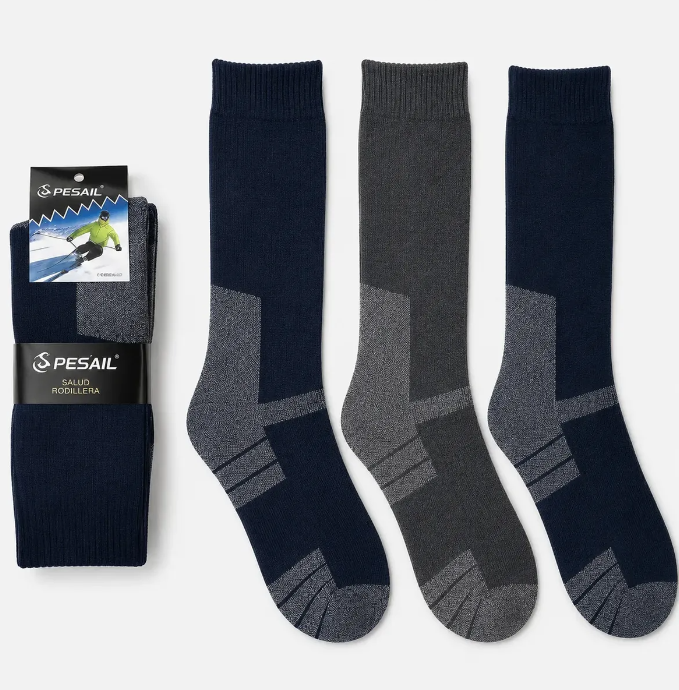 3 Pares Calcetines Hombre Invierno Interior Afelpado Gruesos-3