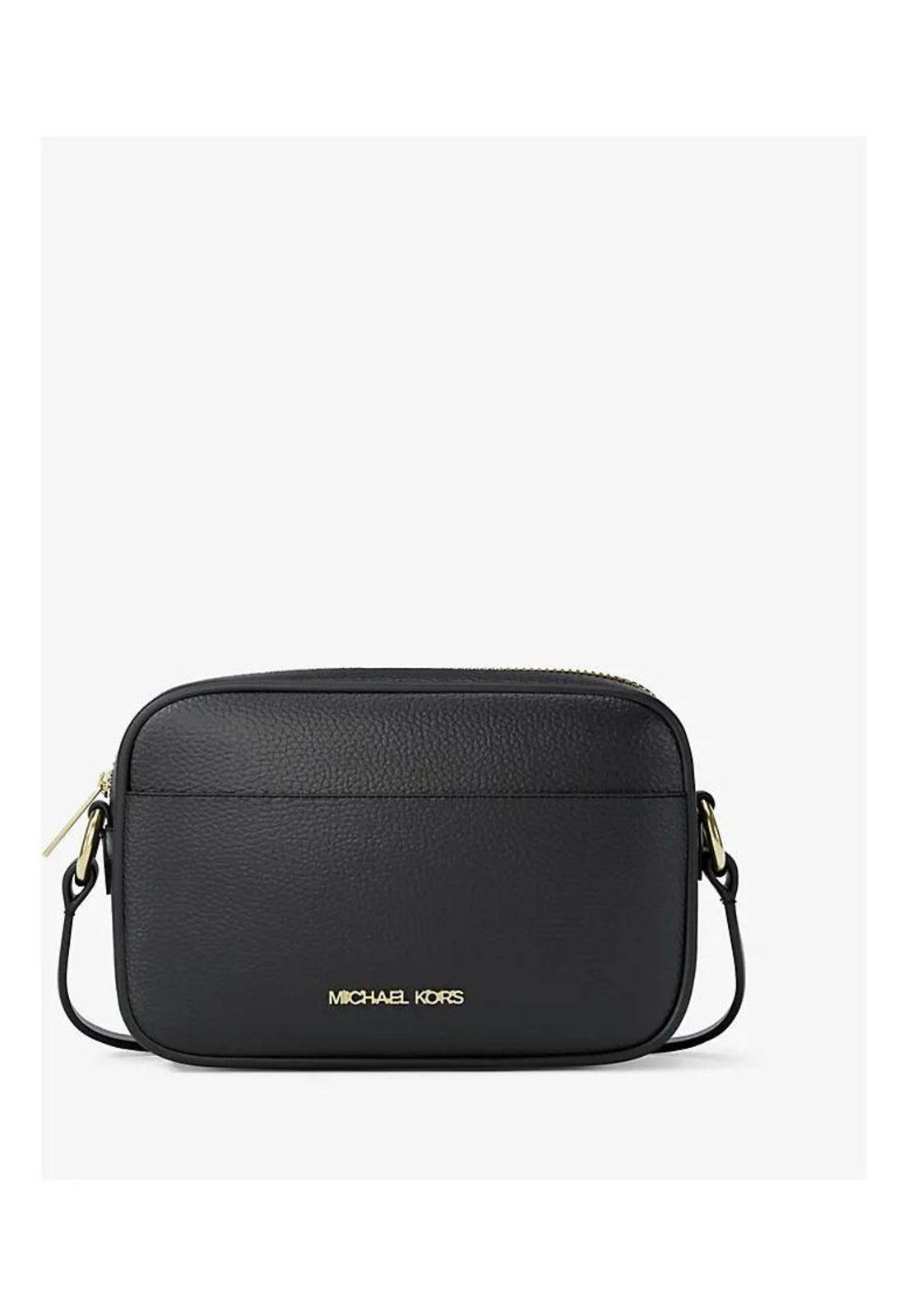 Cartera Crossbosy Michael Kors Jet Set Travel Small Original Negro Lisa Dorado-0