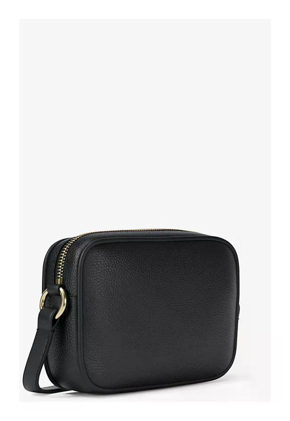 Cartera Crossbosy Michael Kors Jet Set Travel Small Original Negro Lisa Dorado-1
