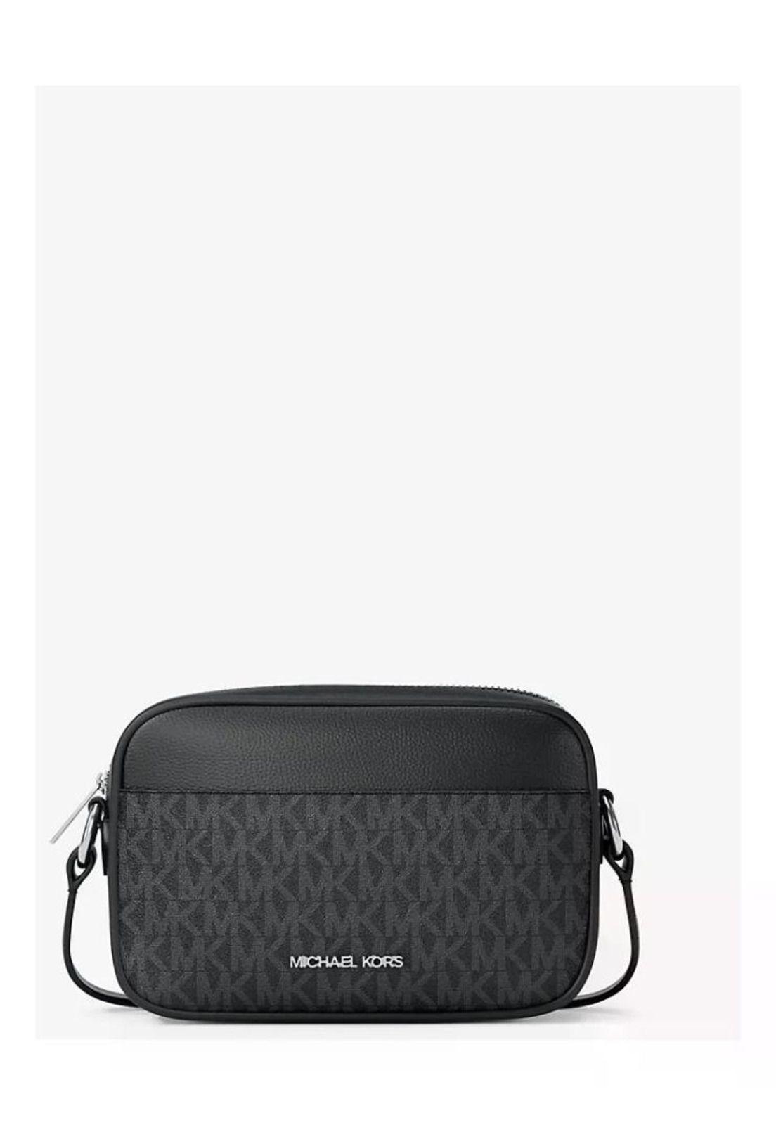 Cartera Crossbosy Michael Kors Jet Set Travel Small Original Negro Lisa Dorado-5
