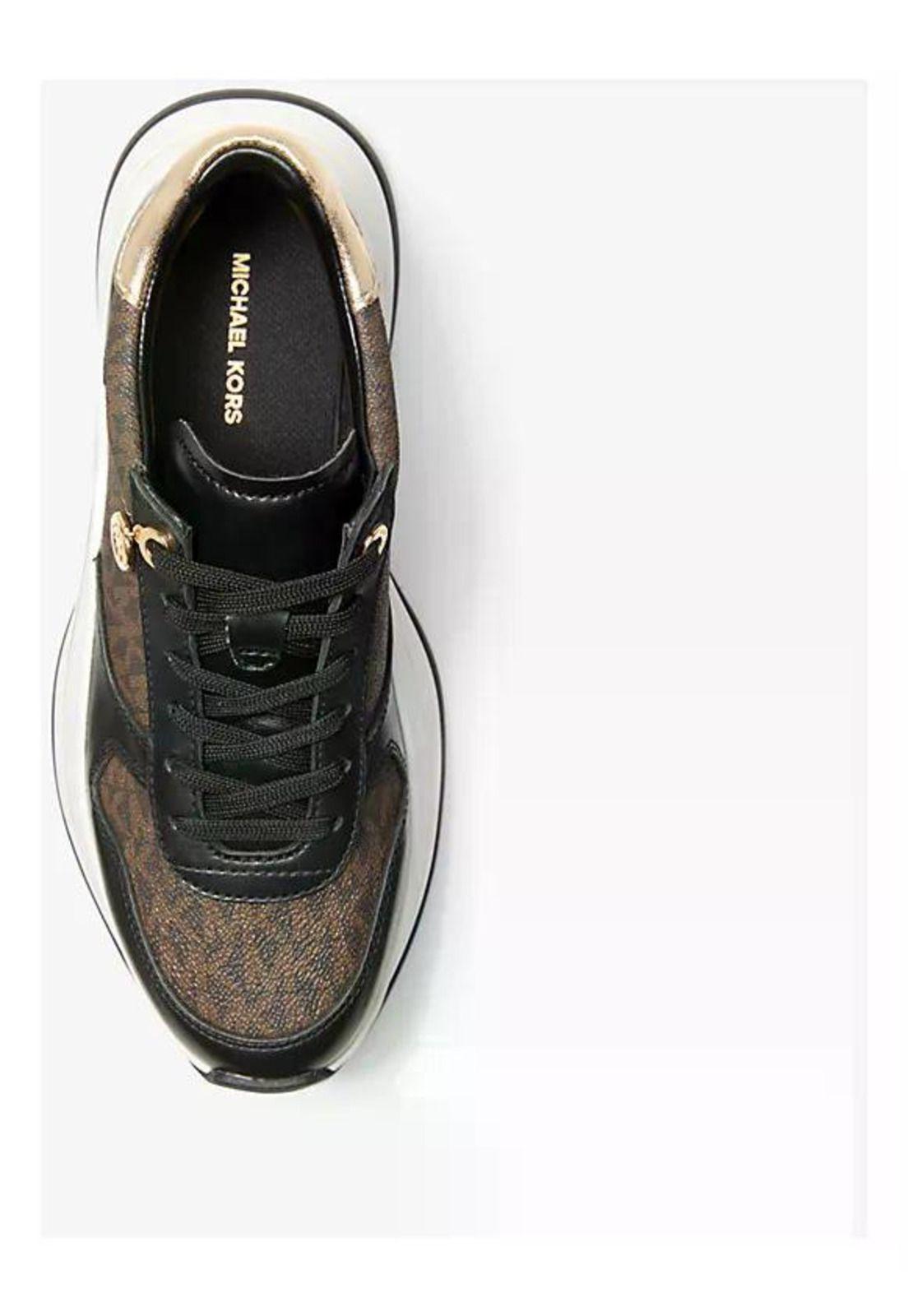 Zapatilla Michael Kors Modelo Arla Originales Marrón 38.5 Cl-2