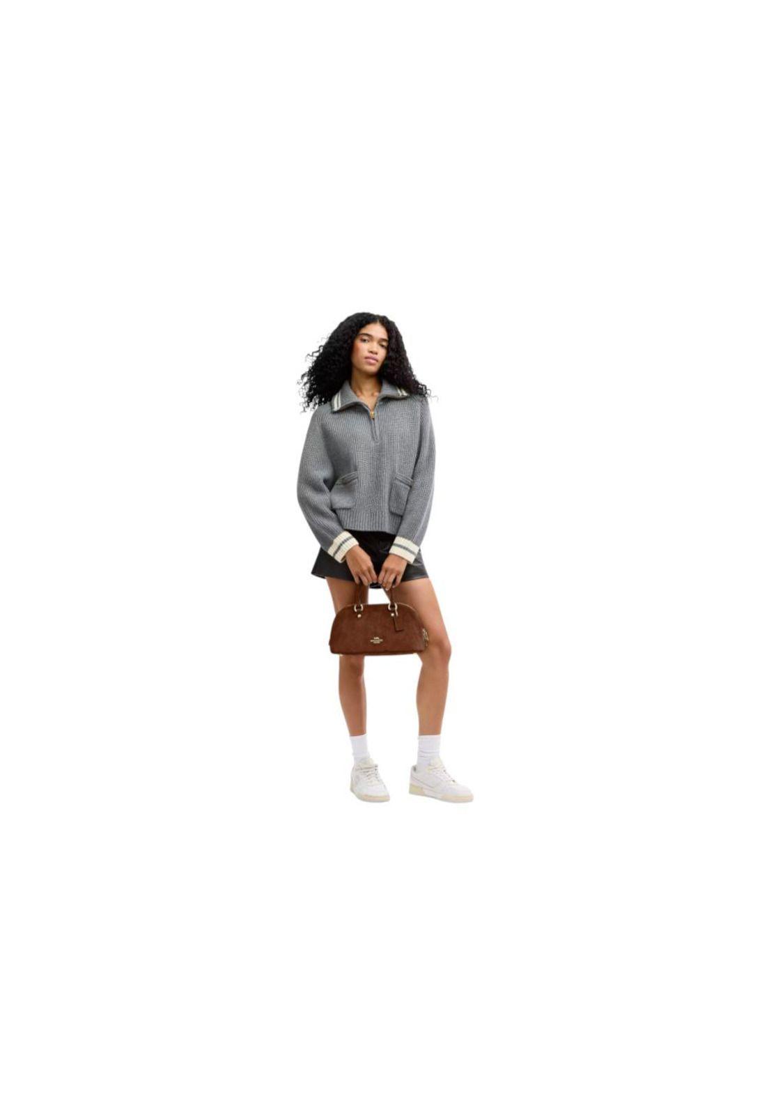 Cartera Coach modelo Lara - Crema-3